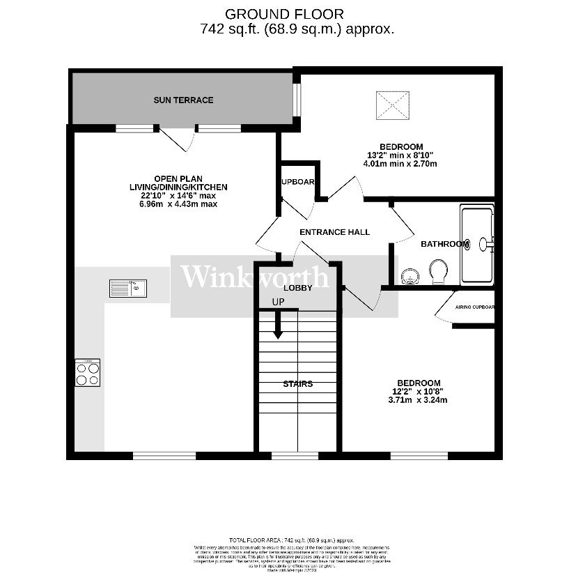 2 bedroom flat for sale - floorplan