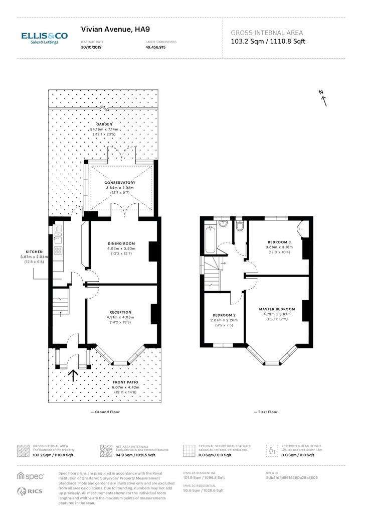 3 bedroom semi-detached house to rent - floorplan