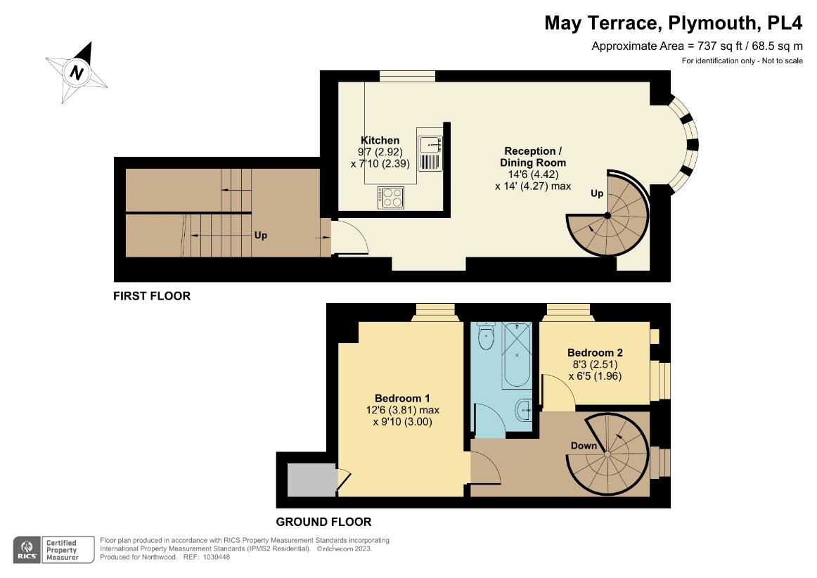 2 bedroom maisonette for sale - floorplan