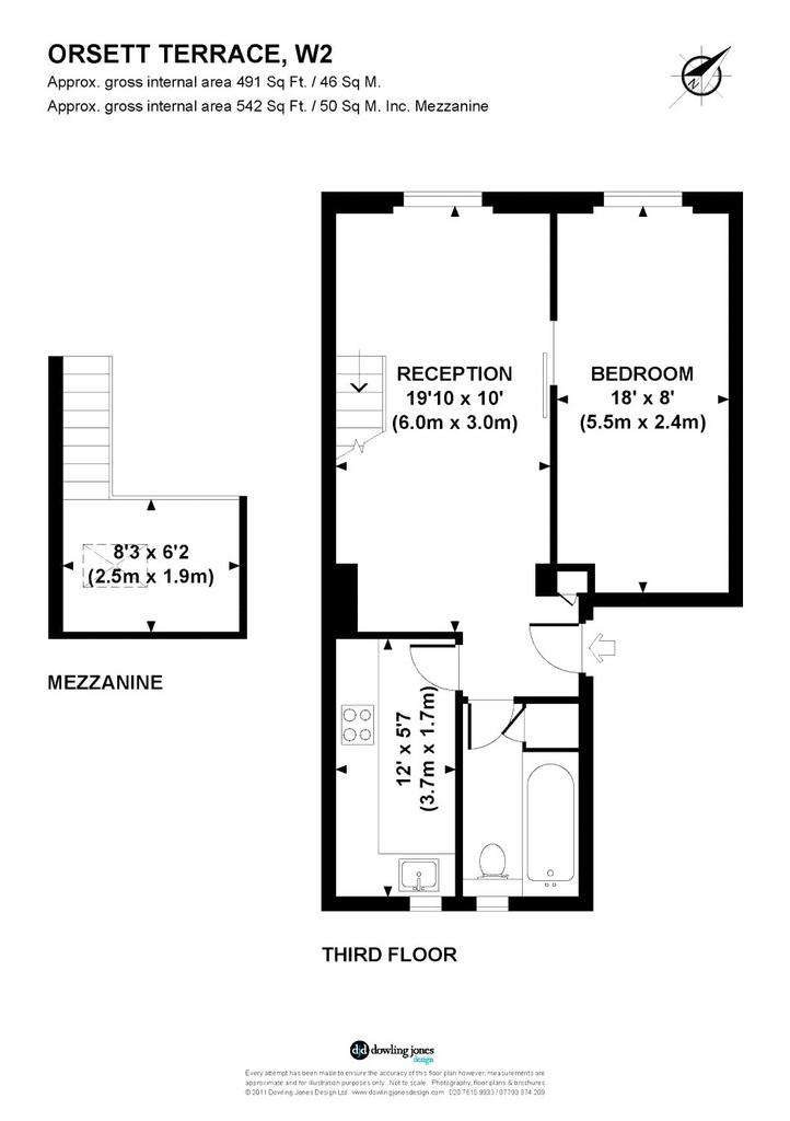 1 bedroom flat to rent - floorplan