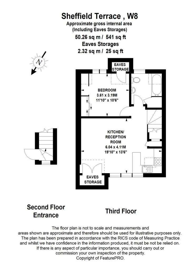 1 bedroom flat to rent - floorplan