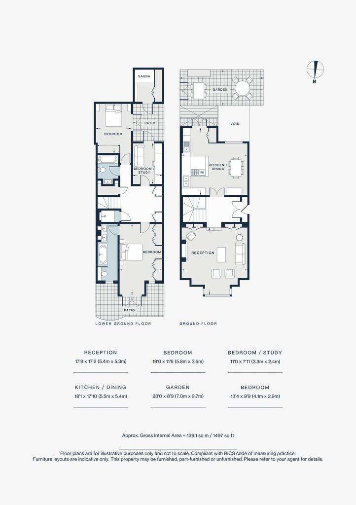 3 bedroom flat to rent - floorplan