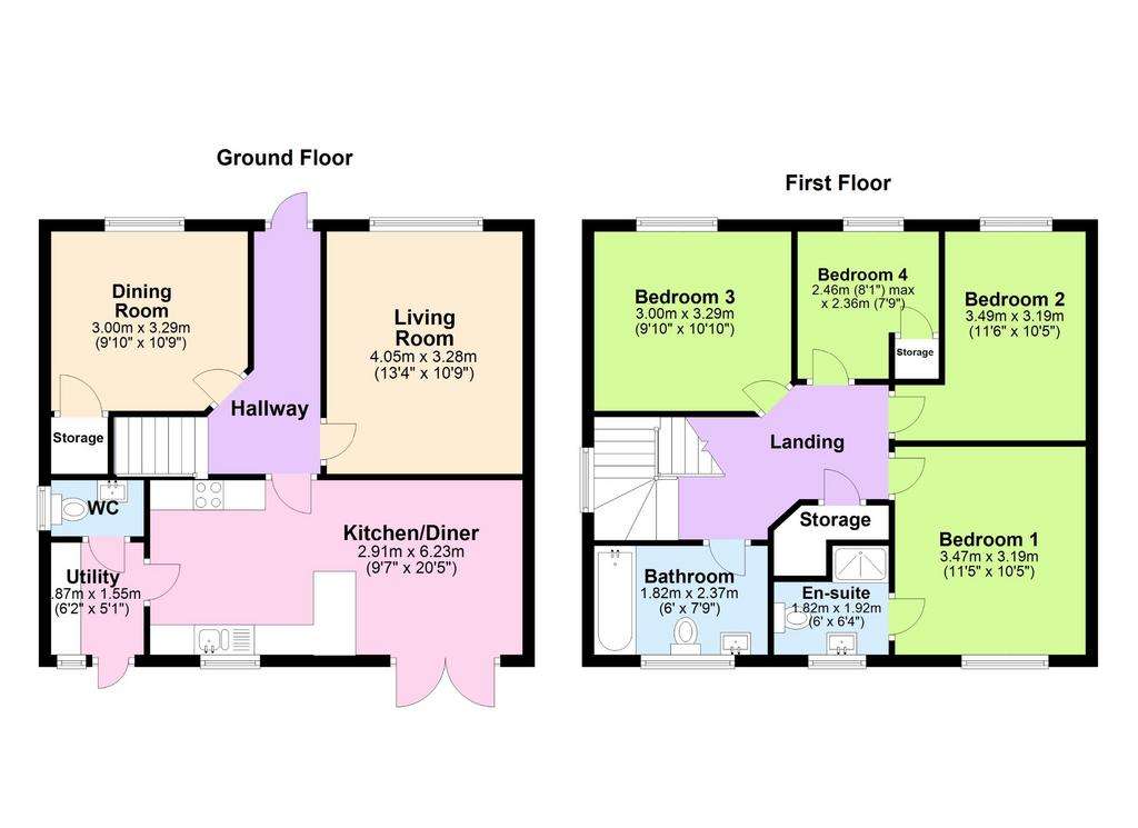 4 bedroom detached house for sale - floorplan