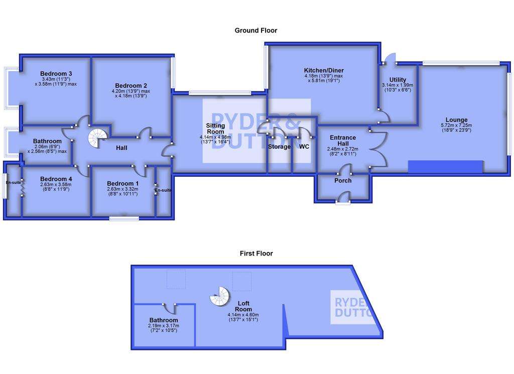 4 bedroom detached house for sale - floorplan