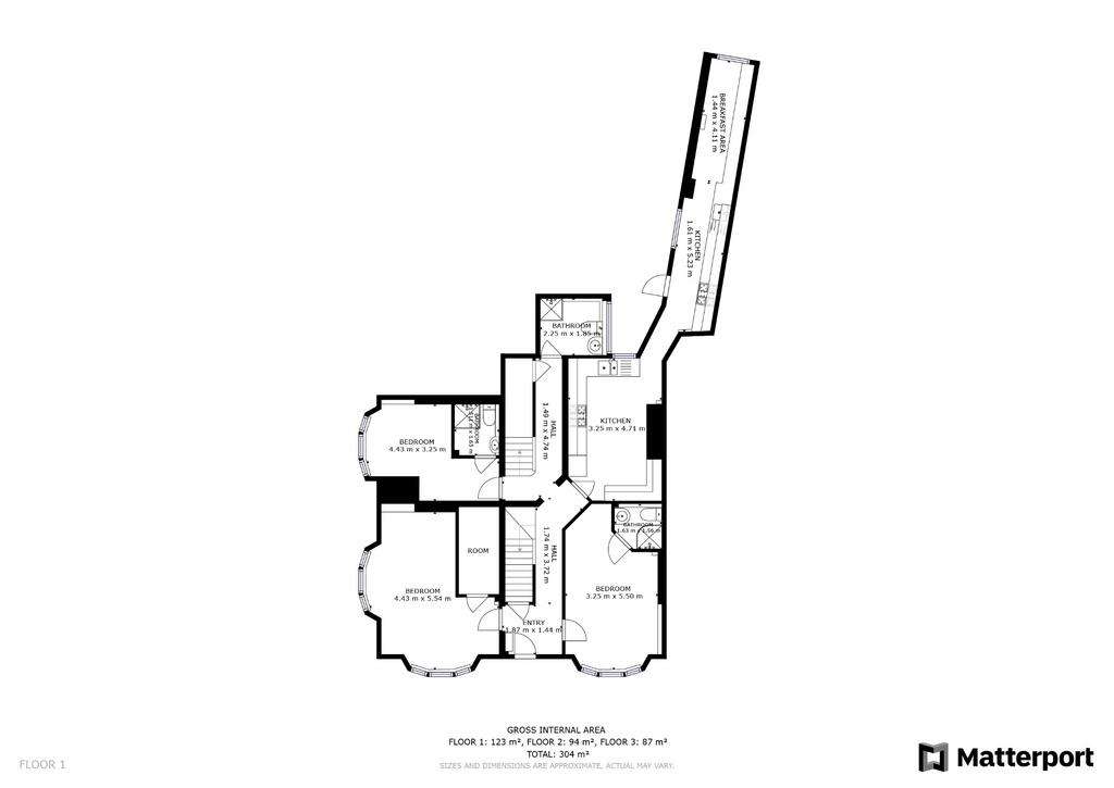 12 bedroom end of terrace house for sale - floorplan