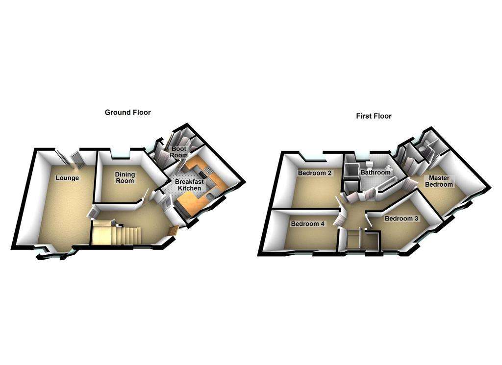 4 bedroom detached house for sale - floorplan