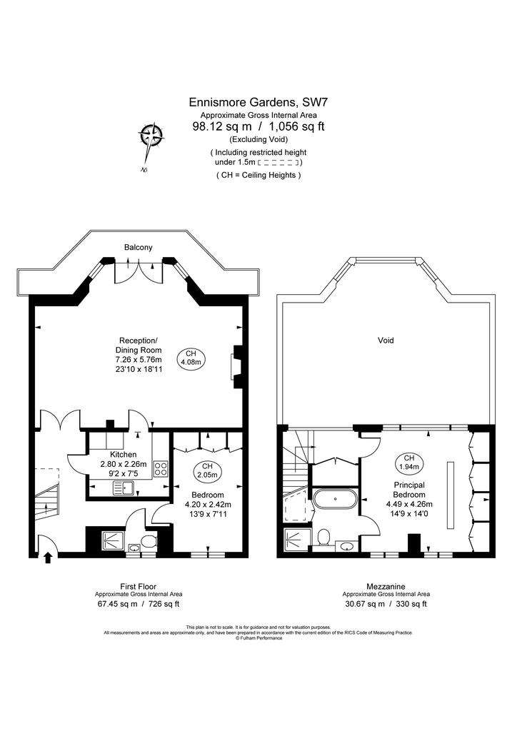 2 bedroom flat to rent - floorplan