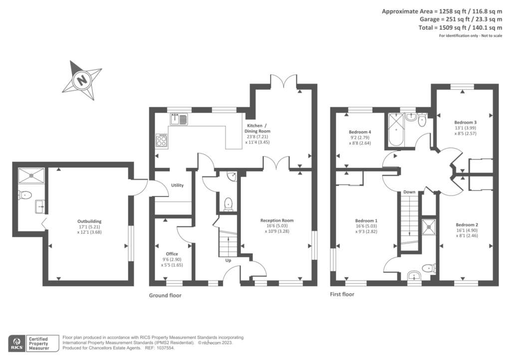 4 bedroom detached house for sale - floorplan