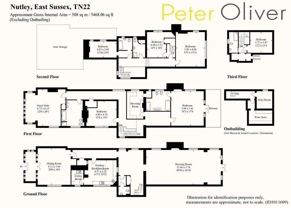 7 bedroom character property for sale - floorplan