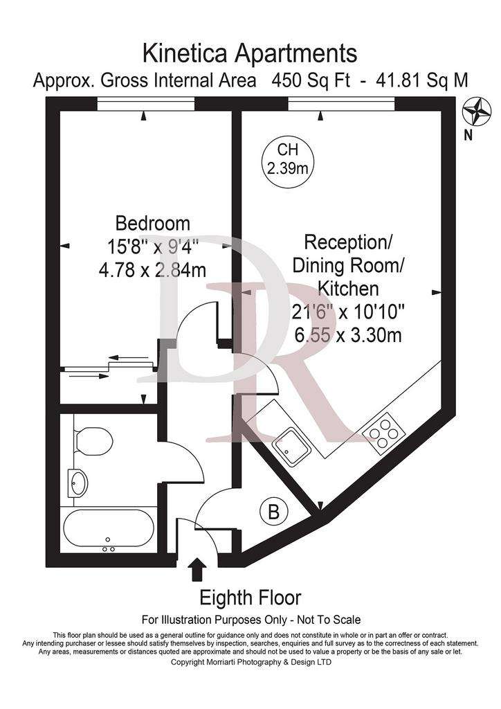 1 bedroom flat to rent - floorplan