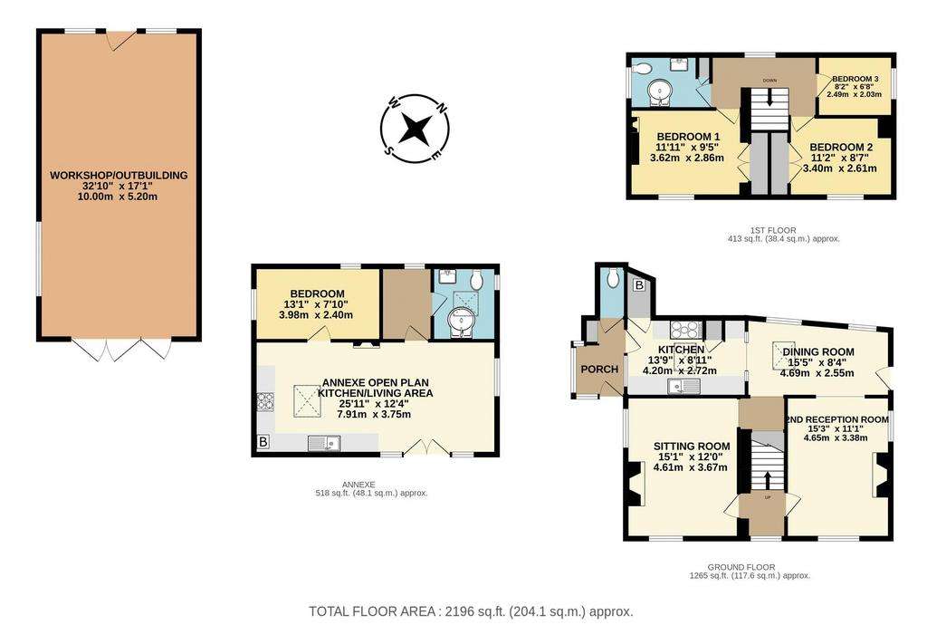 3 bedroom detached house for sale - floorplan