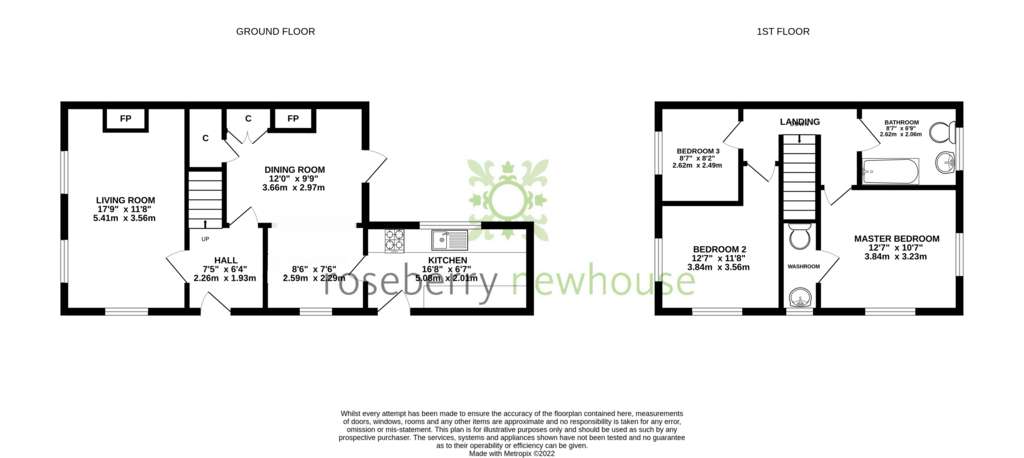 3 bedroom end of terrace house for sale - floorplan