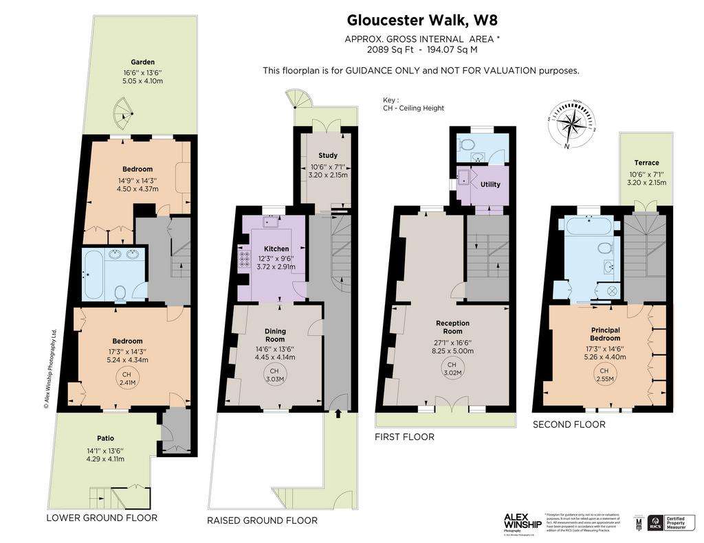 3 bedroom terraced house for sale - floorplan