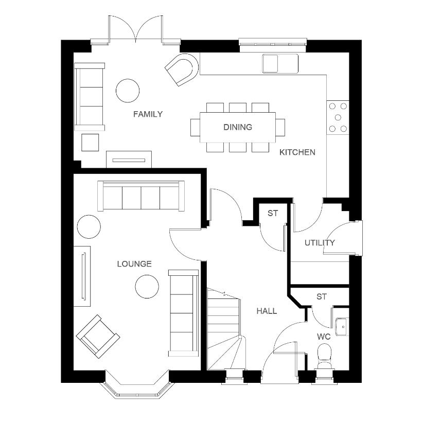 4 bedroom detached house for sale - floorplan