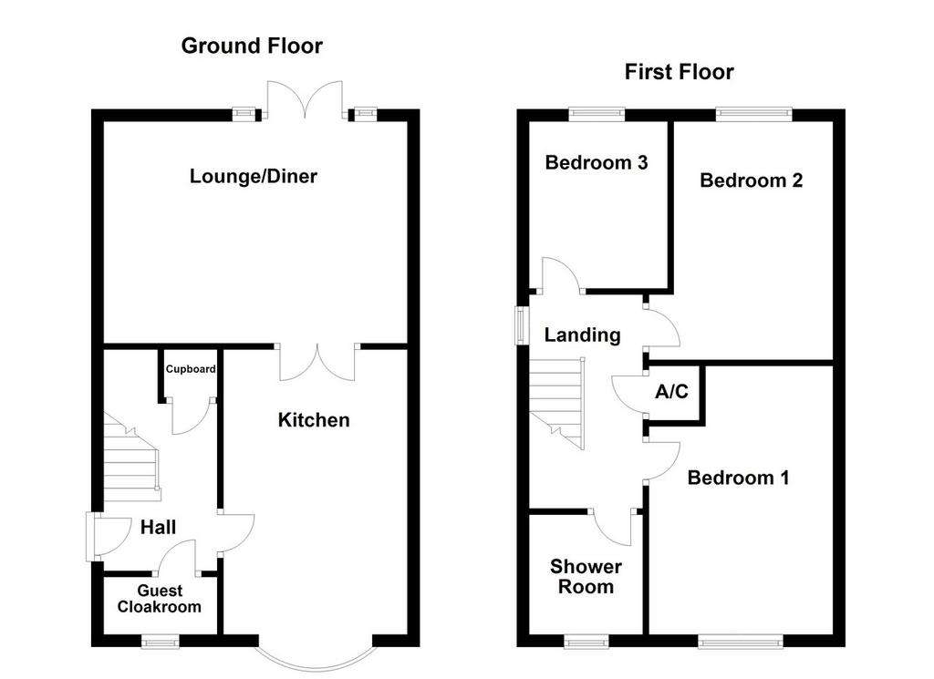 3 bedroom link-detached house for sale - floorplan