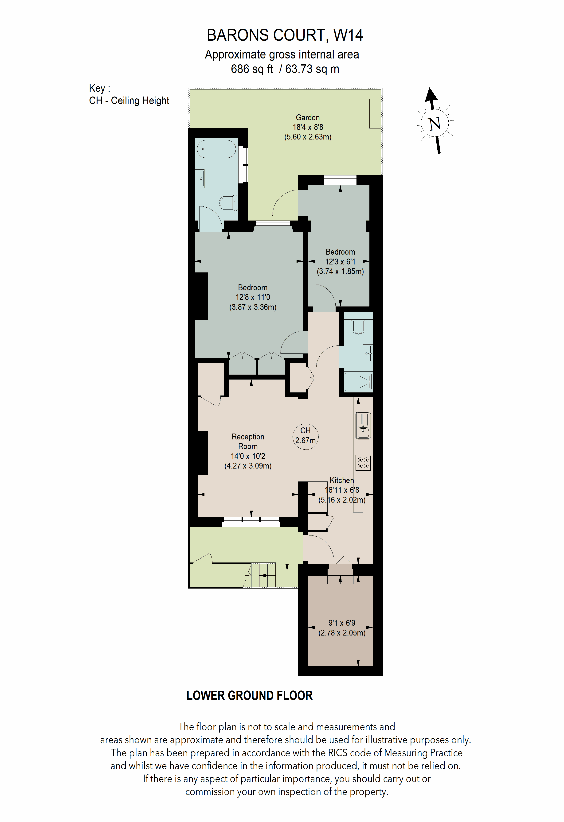 2 bedroom flat for sale - floorplan