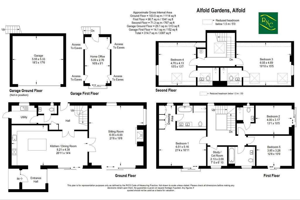 5 bedroom detached house for sale - floorplan