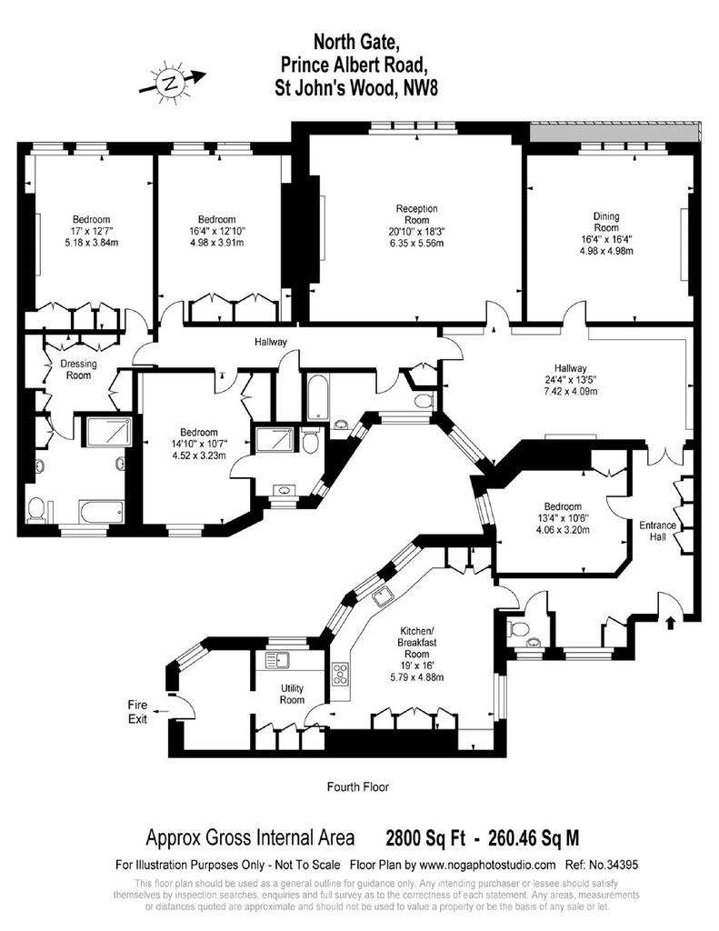 4 bedroom flat to rent - floorplan