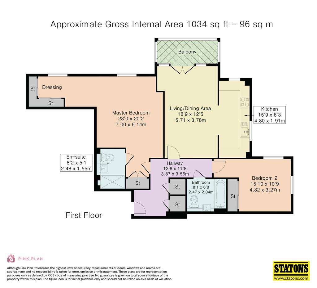 2 bedroom flat for sale - floorplan