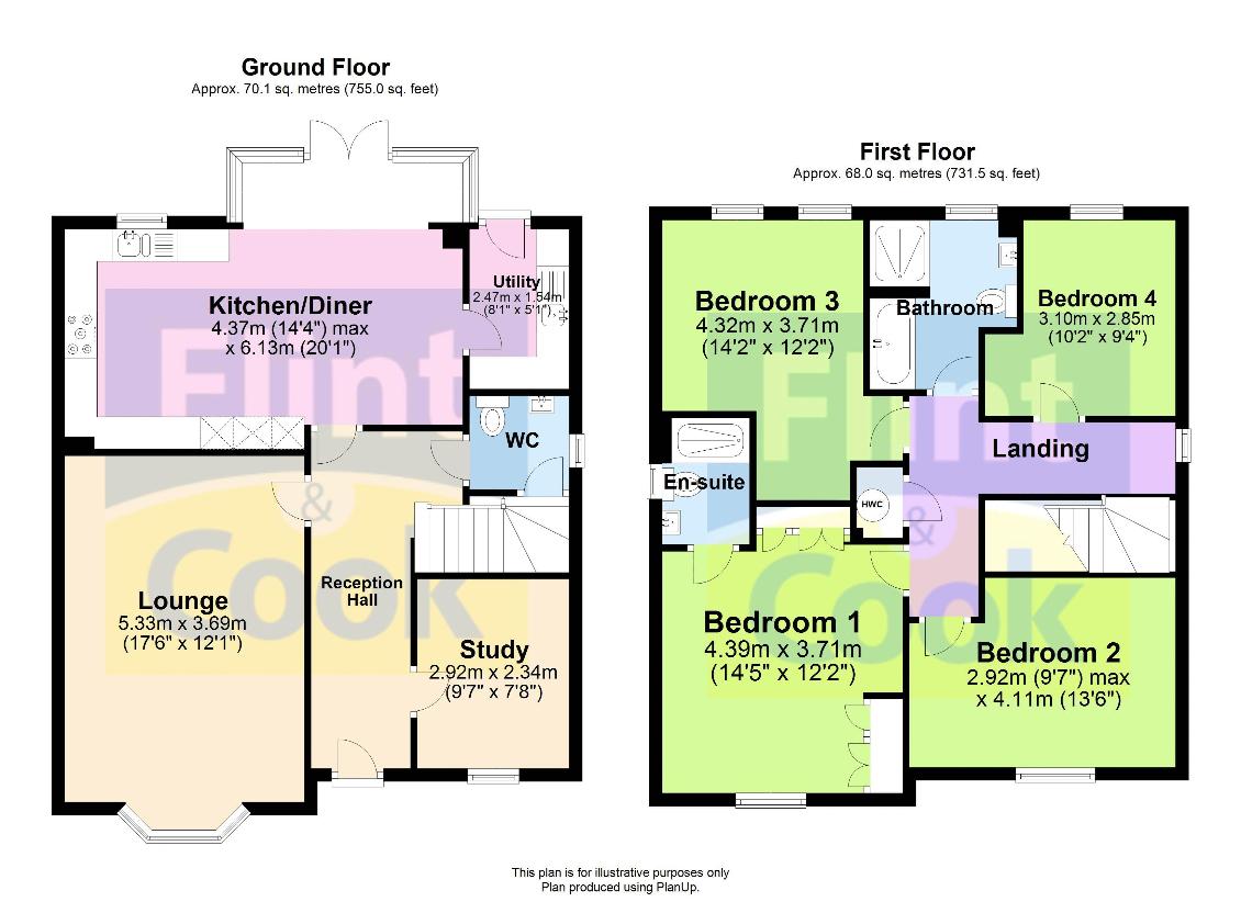 4 bedroom detached house for sale - floorplan