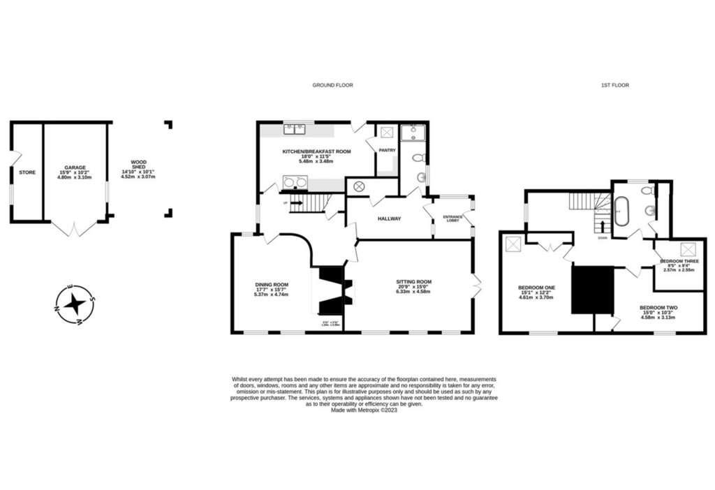 3 bedroom detached house for sale - floorplan