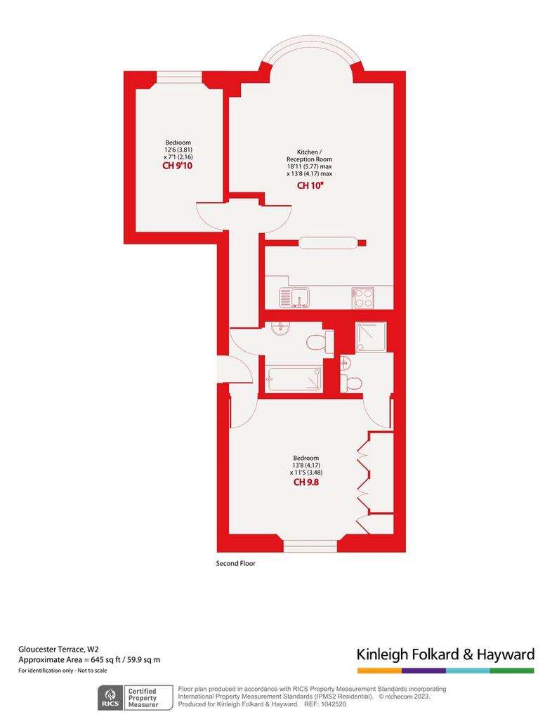 2 bedroom flat for sale - floorplan