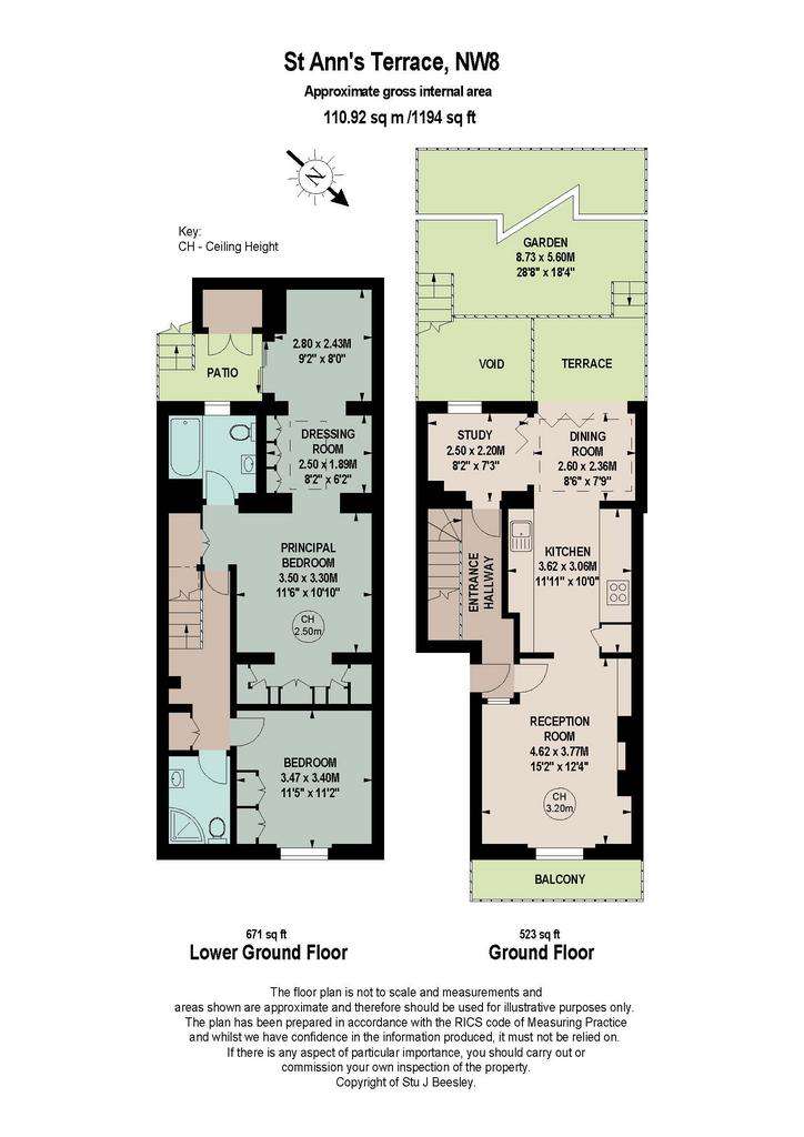 2 bedroom flat for sale - floorplan