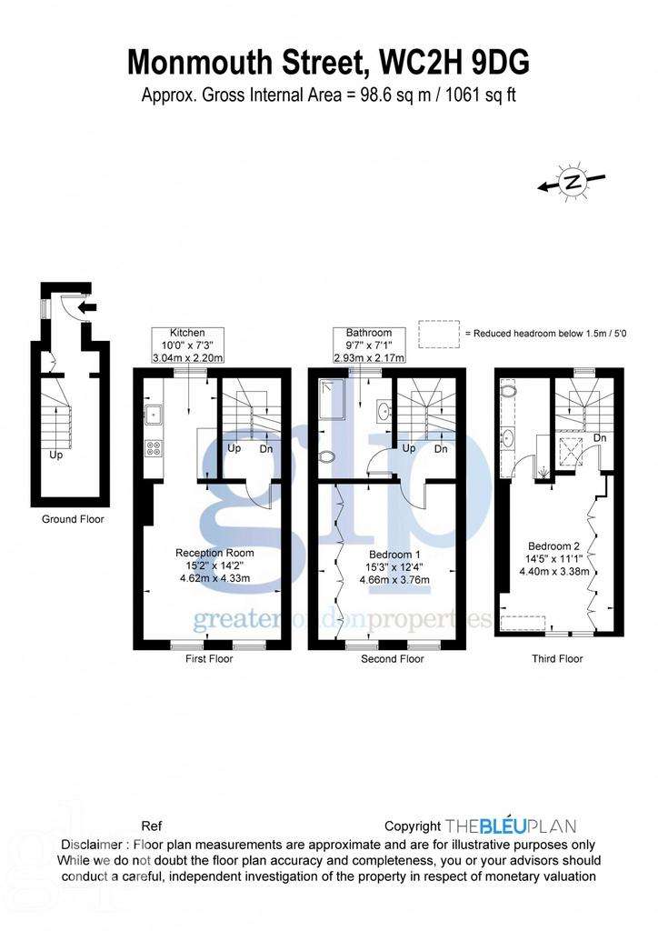 2 bedroom flat to rent - floorplan