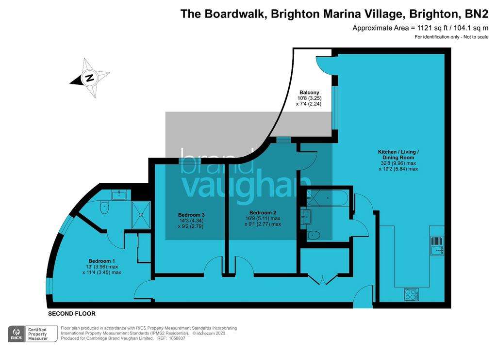 3 bedroom flat to rent - floorplan