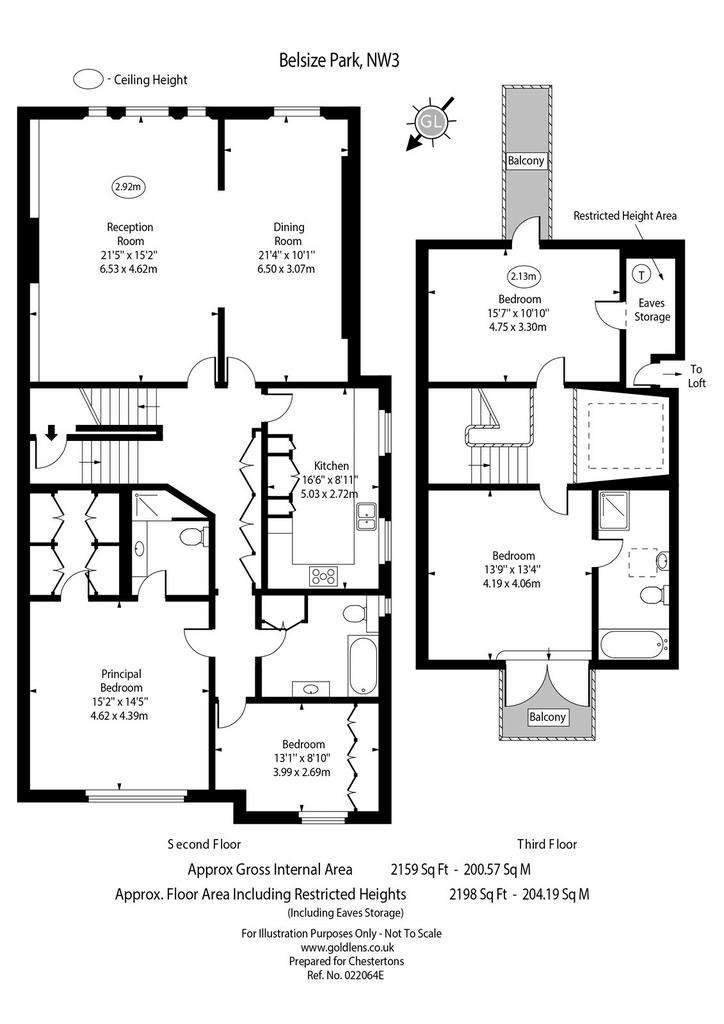 4 bedroom flat to rent - floorplan