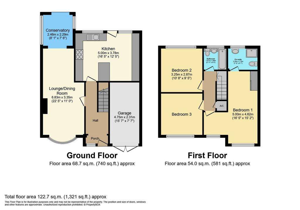 3 bedroom detached house for sale - floorplan