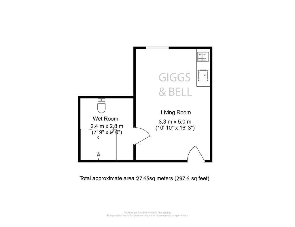 1 bedroom flat for sale - floorplan