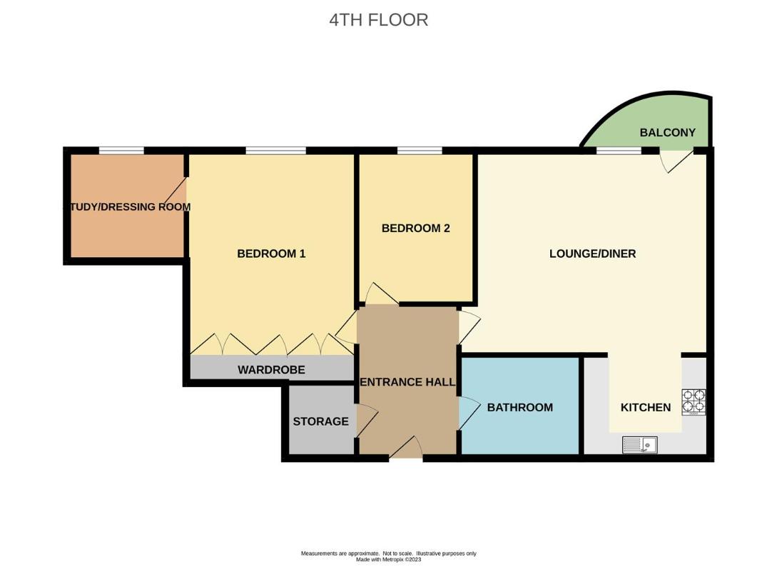 2 bedroom flat for sale - floorplan