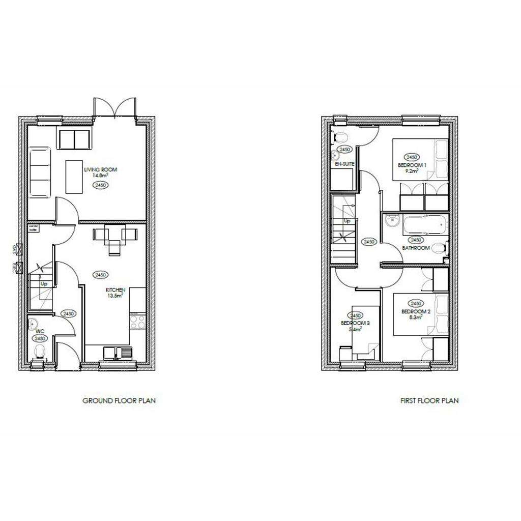 3 bedroom detached house for sale - floorplan