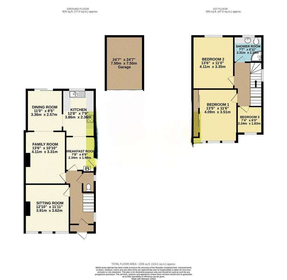 4 bedroom semi-detached house to rent - floorplan