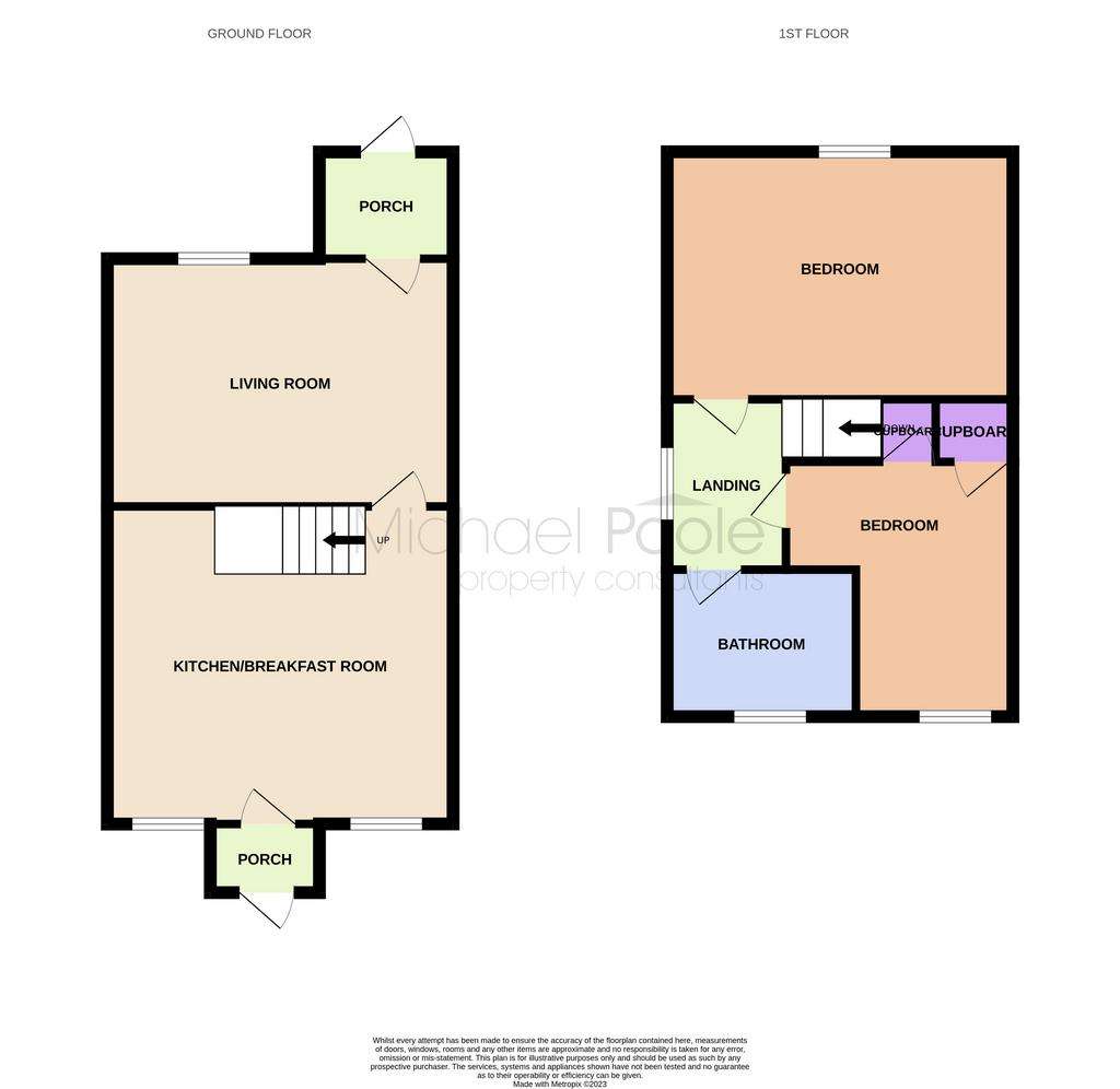 2 bedroom terraced house to rent - floorplan