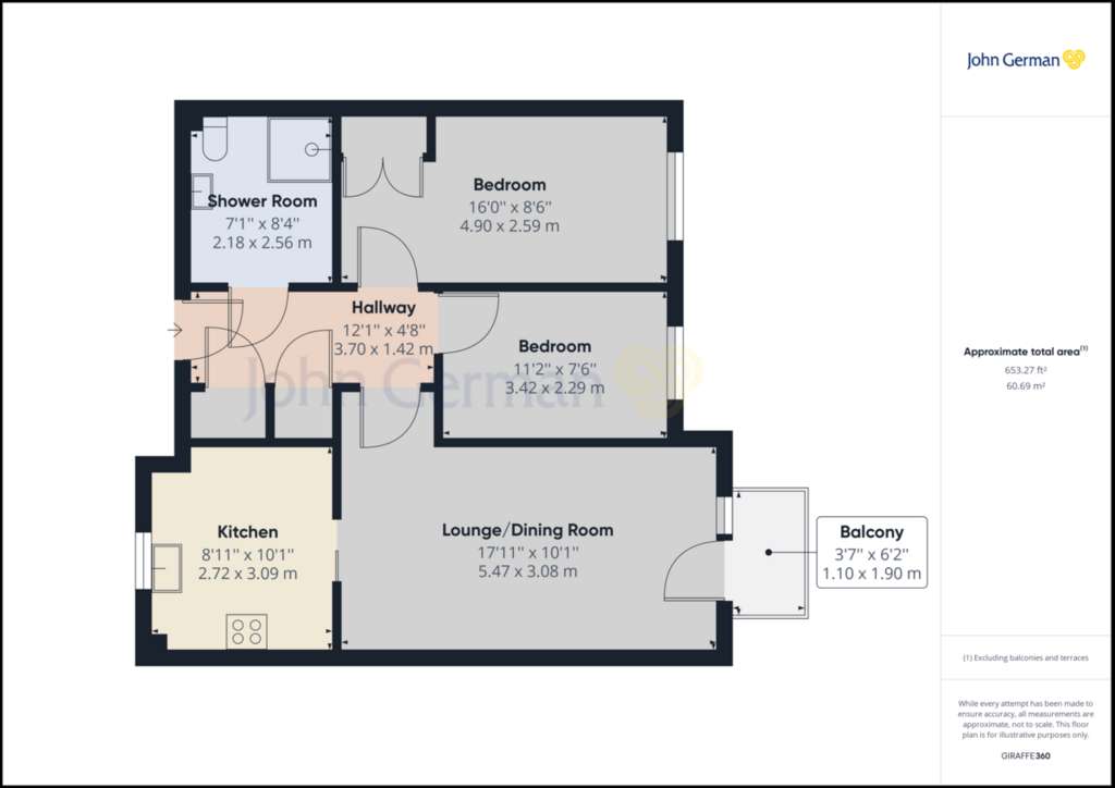 2 bedroom flat for sale - floorplan