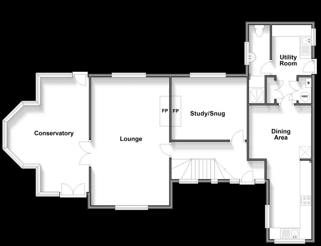 4 bedroom detached house for sale - floorplan