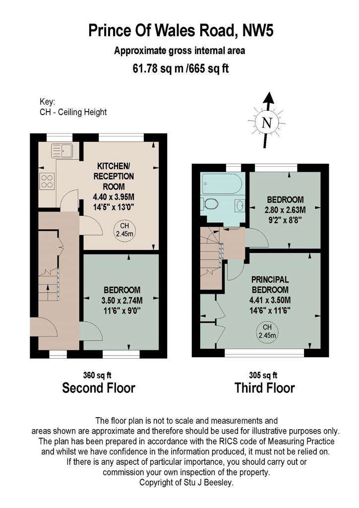 3 bedroom flat to rent - floorplan