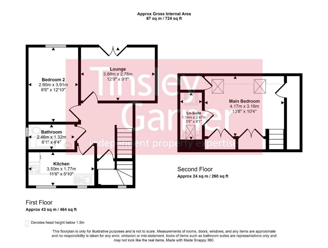 2 bedroom flat for sale - floorplan