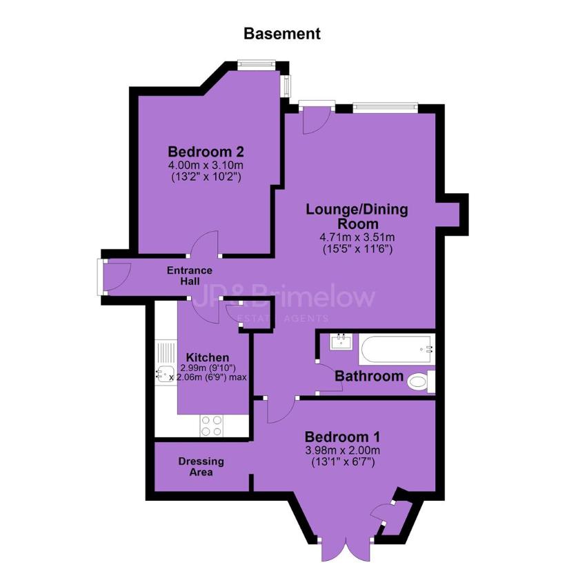 2 bedroom flat for sale - floorplan