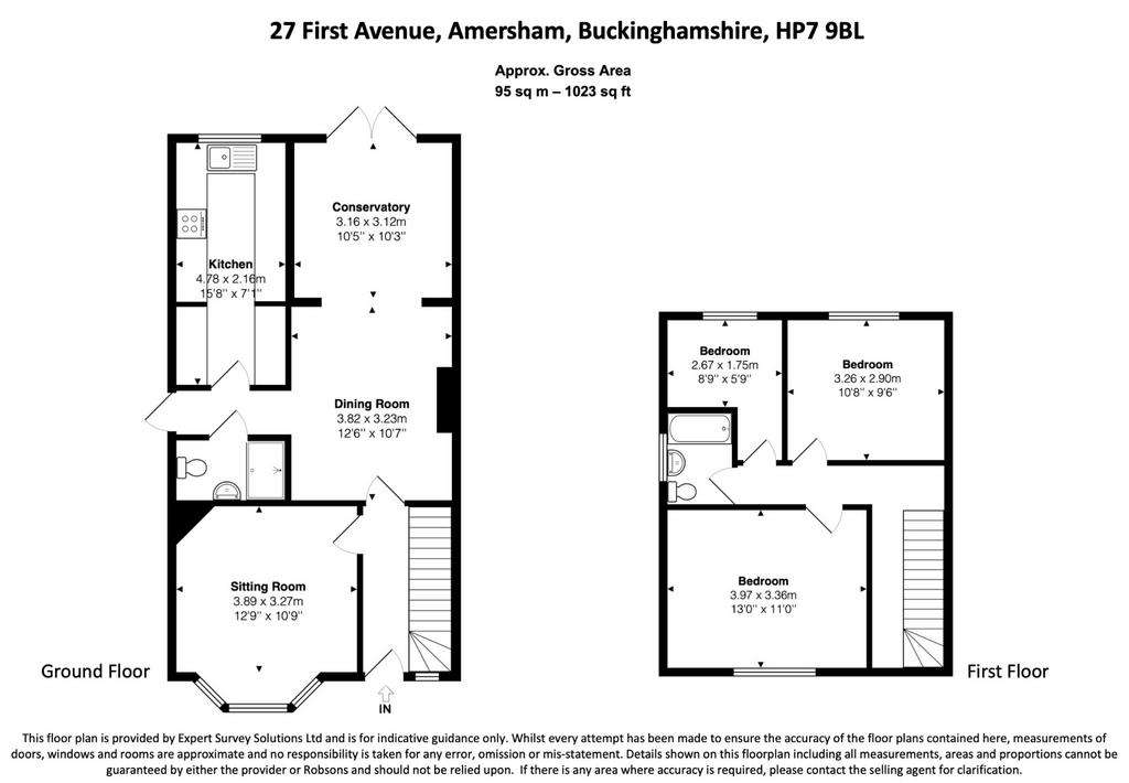 3 bedroom semi-detached house for sale - floorplan