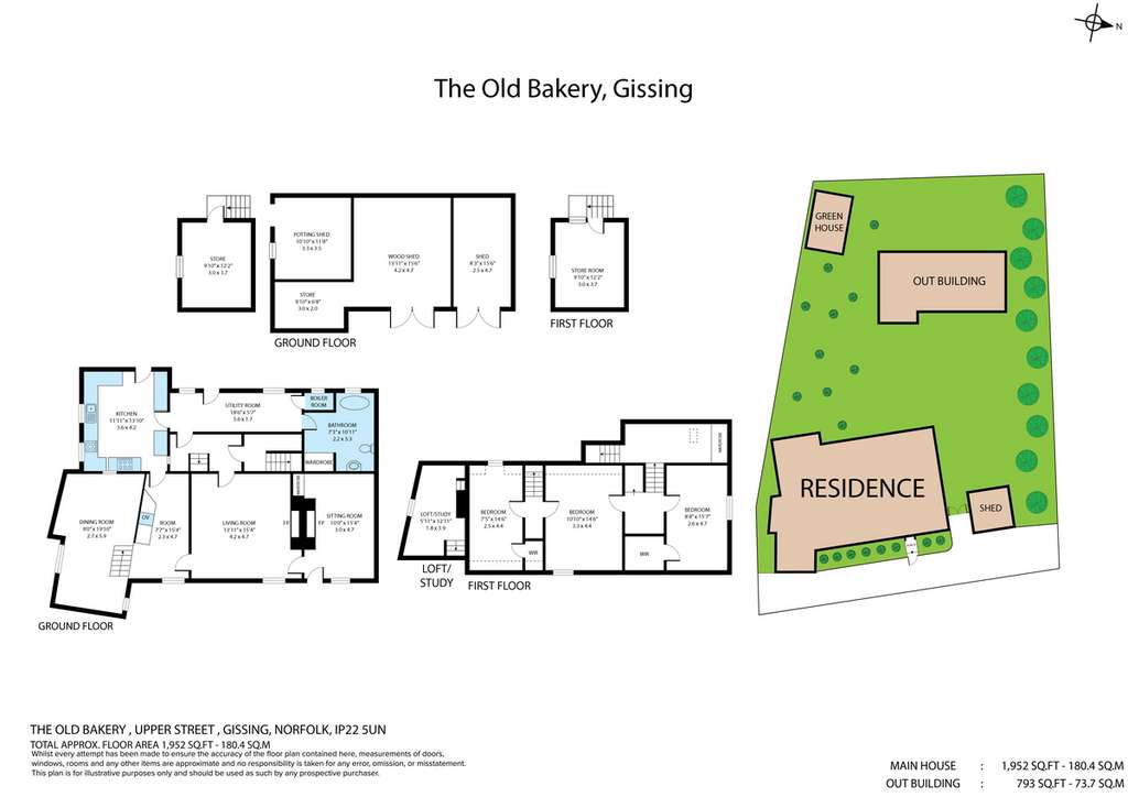 3 bedroom detached house for sale - floorplan