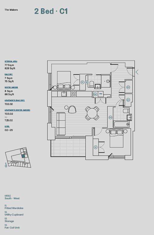 2 bedroom flat for sale - floorplan