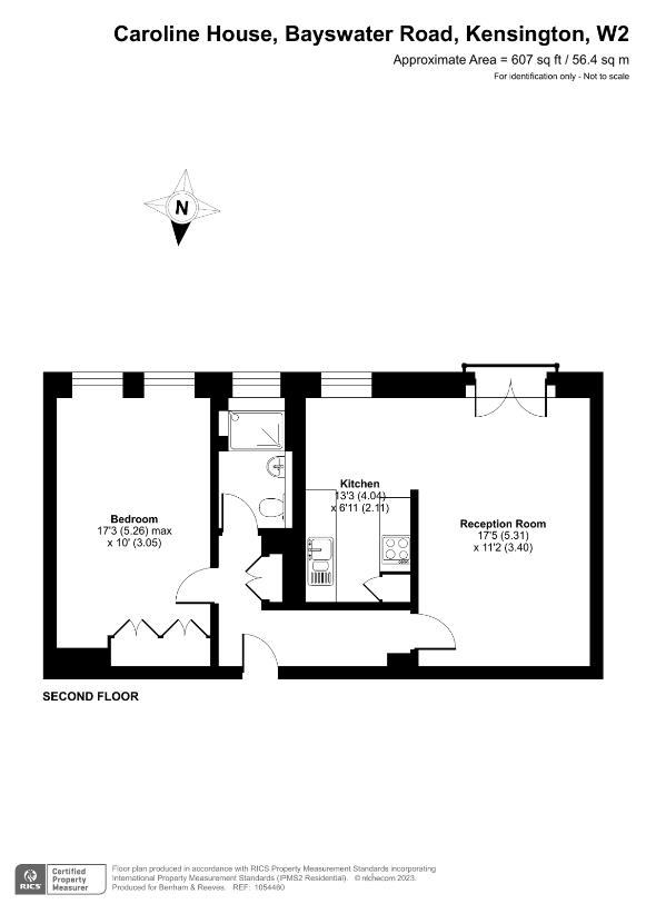 1 bedroom flat for sale - floorplan