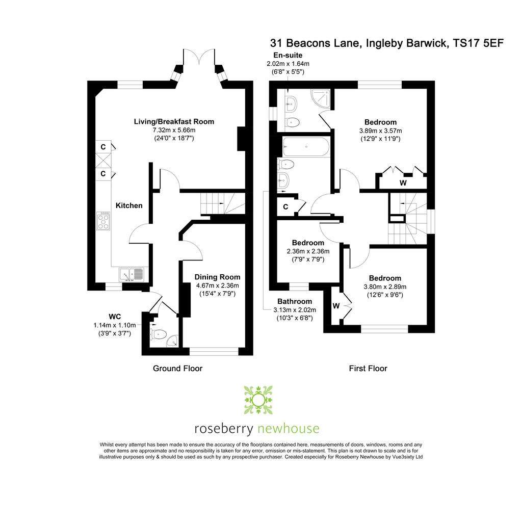 3 bedroom detached house for sale - floorplan