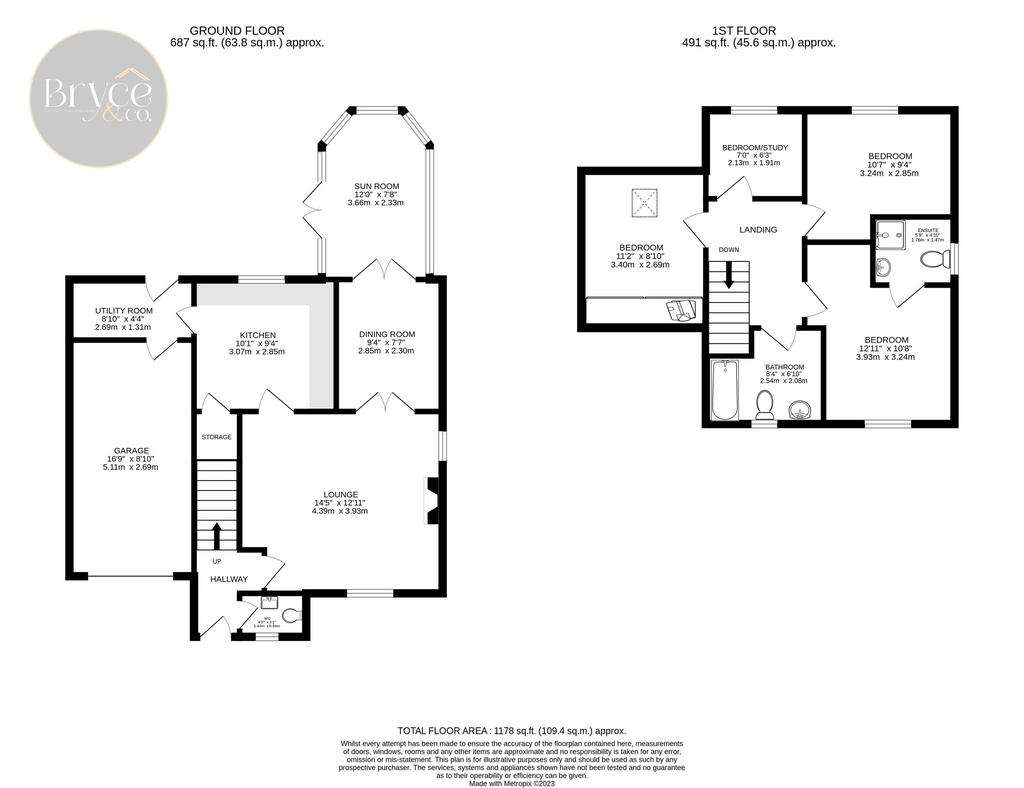 3 bedroom detached house for sale - floorplan