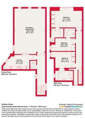 3 bedroom flat to rent - floorplan