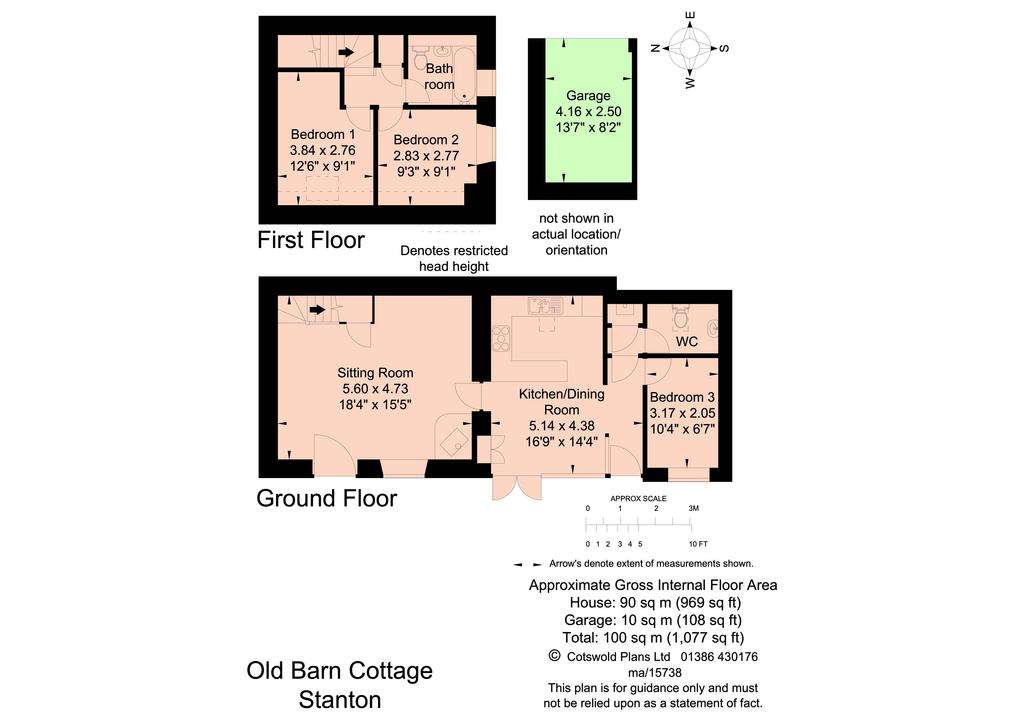 3 bedroom barn conversion for sale - floorplan