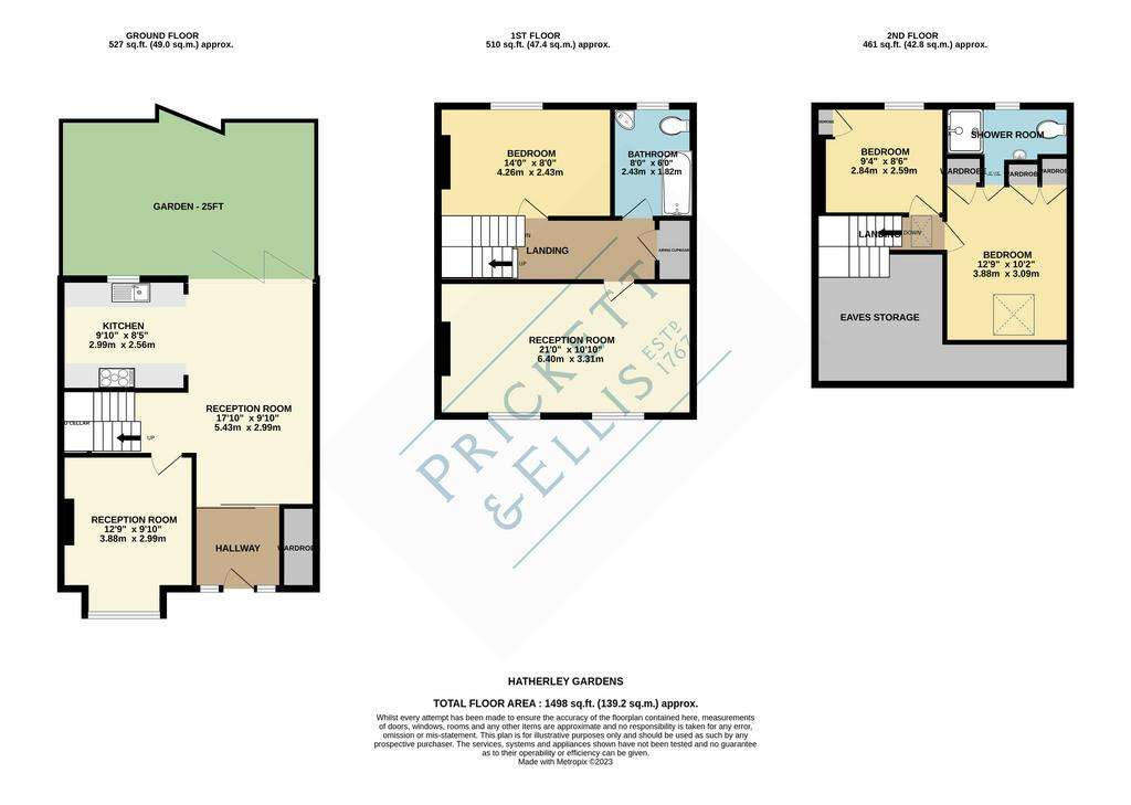 4 bedroom terraced house for sale - floorplan